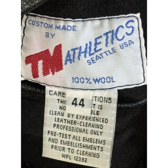 Vintage Y2k VCU Varsity Bomber Jacket Virginia Commonwealth USA D3 Size 44 - Picture 5 of 10